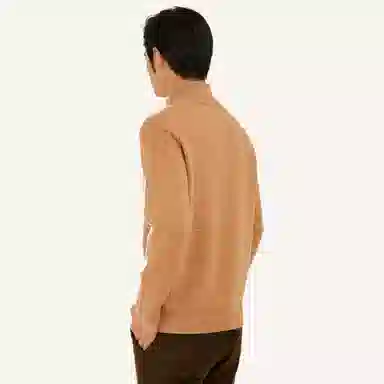 恒源祥 纯色立领宽松长袖毛衣 男女同款