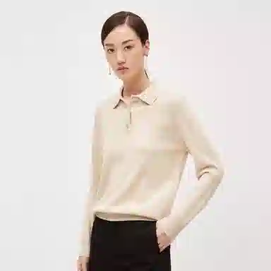 恒源祥 纯山羊绒针织休闲羊绒衫 女款