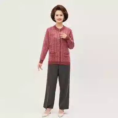 恒源祥 厚款设计保暖针织羊绒衫 女款