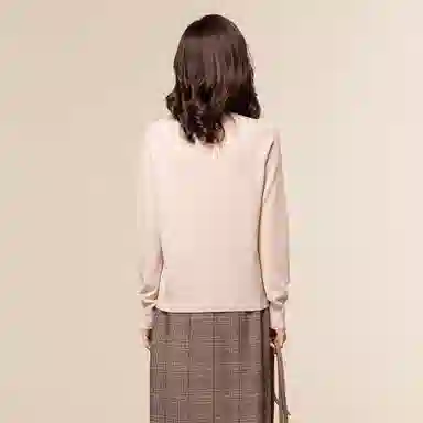 恒源祥 纯色圆领打底针织羊绒衫 女款