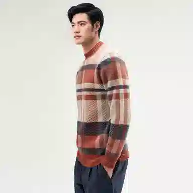 恒源祥 加厚保暖半高领羊绒衫 男款