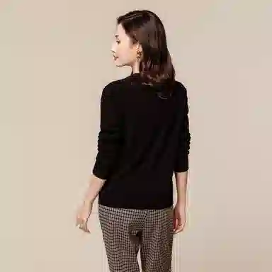 恒源祥 纯色圆领打底针织羊绒衫 女款