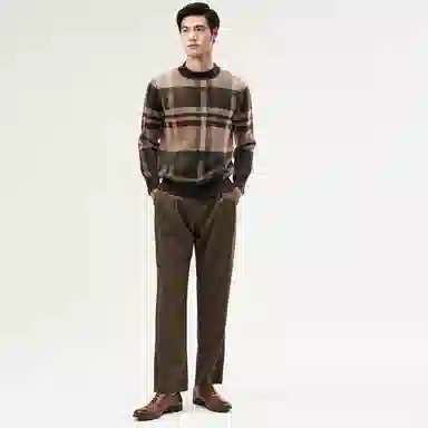 恒源祥 加厚保暖半高领羊绒衫 男款