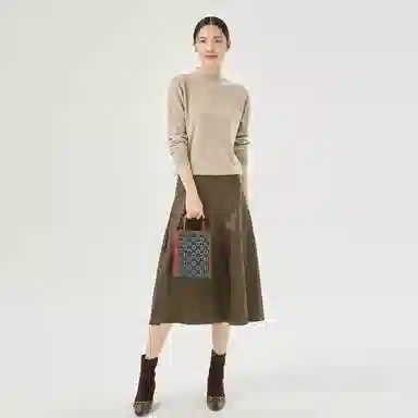 恒源祥 半高领针织衫打底羊绒衫 女款