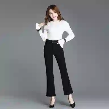 恒源祥 微喇直筒休闲裤 女款