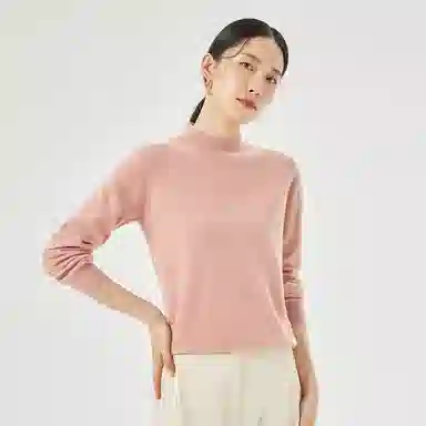 恒源祥 半高领针织衫打底羊绒衫 女款