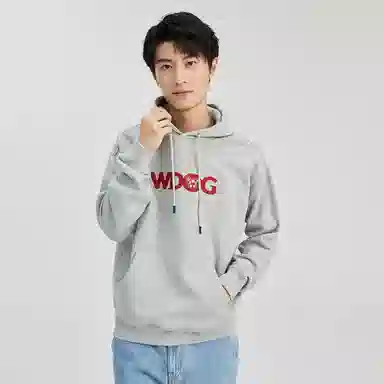 恒源祥 宽松大码字母纯棉上衣卫衣 男女同款