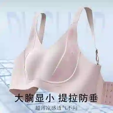润微 薄款无痕大胸显小提拉透气不闷收副乳防下垂文胸 女款