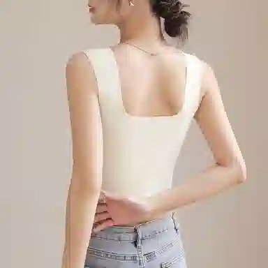 润微 法式吊带内搭美背背心 女款