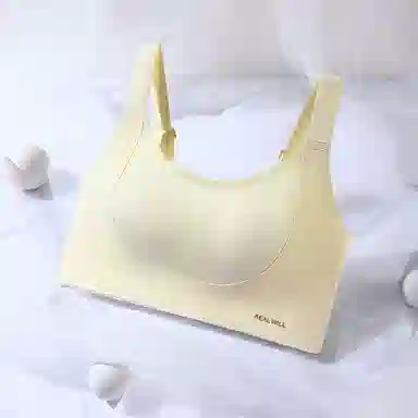 润微  显小女神兔耳朵内衣女大胸显小胸无痕薄款文胸女