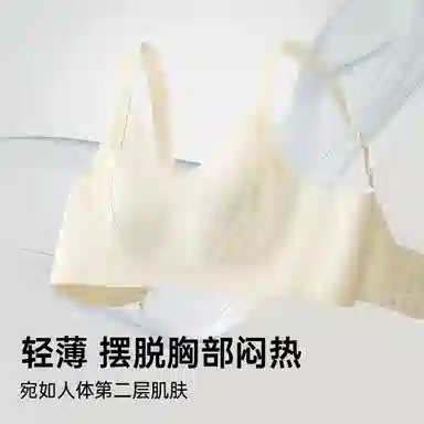 润微 薄款无痕大胸显小提拉透气不闷收副乳防下垂文胸 女款