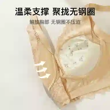润微 调整型小胸聚拢显大收副乳防下垂无钢圈美背文胸 女款