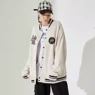 Huzzah Basic Logo Baseball Jacket