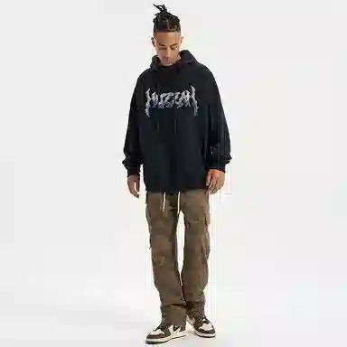 Huzzah Colorblock Logo Hoodie