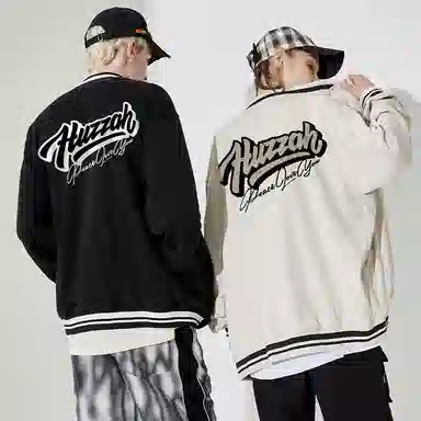 Huzzah Basic Logo Baseball Jacket