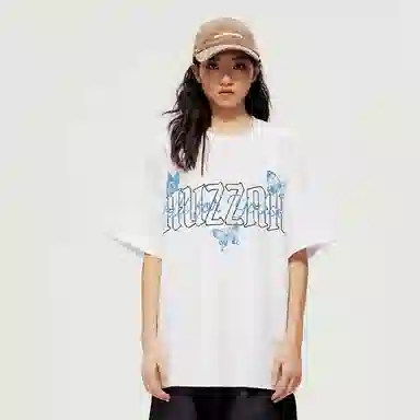 Huzzah Letter Print T-Shirt