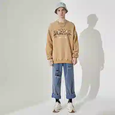 Huzzah Vintage Logo Crewneck Sweatshirt