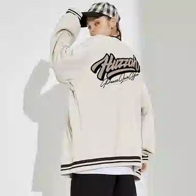 Huzzah Basic Logo Baseball Jacket