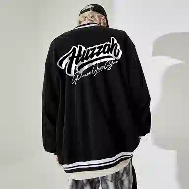 Huzzah Basic Logo Baseball Jacket