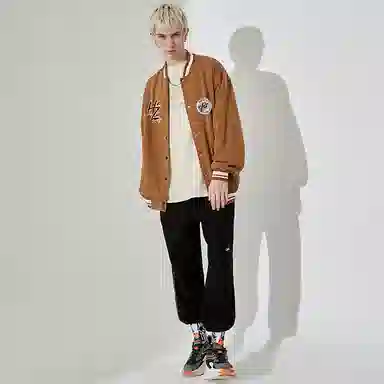 Huzzah Basic Logo Baseball Jacket
