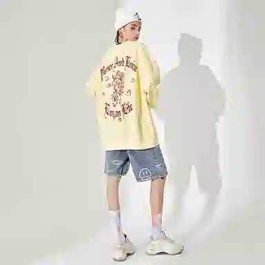 Huzzah Cupid Letter Print Sweatshirt