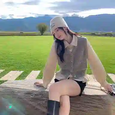 花栗鼠小姐 小个子休闲叠穿单排扣马甲 女款