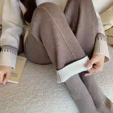 花栗鼠小姐 纯色甩腿裤小个子休闲裤 女款