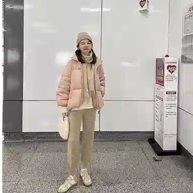 花栗鼠小姐 纯色系带针织运动裤 女款