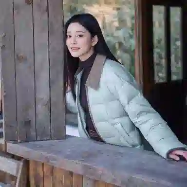 坦博尔 宽松翻领长袖羽绒服 女款