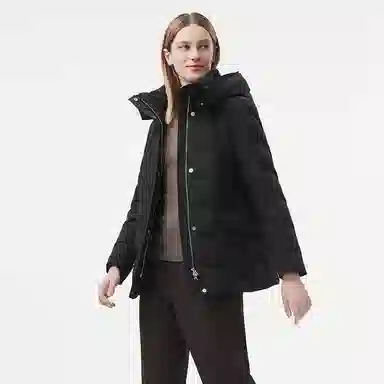 坦博尔 连帽纯色简约舒适时尚羽绒服 女款