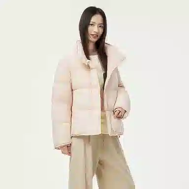 坦博尔 纯色立领长袖羽绒服 女款