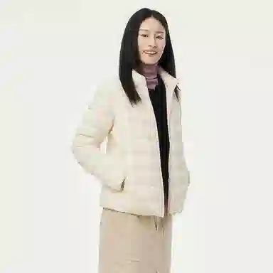 坦博尔 保暖修身羽绒服 女款 焦香米