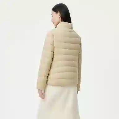 坦博尔 保暖修身羽绒服 女款 焦香米