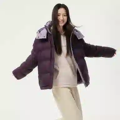 坦博尔 简约纯色保暖羽绒服 女款