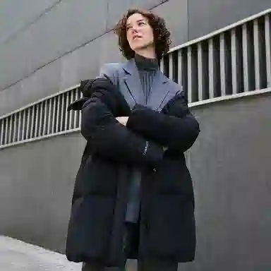 坦博尔 长款户外保暖休闲羽绒服 女款