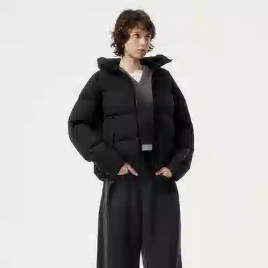 坦博尔 连帽纯色加厚羽绒服 女款