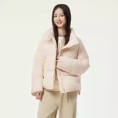 坦博尔 纯色立领长袖羽绒服 女款