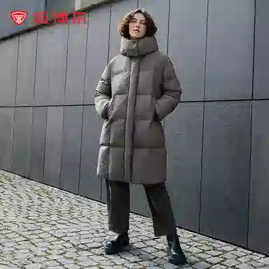 坦博尔 长款户外保暖休闲羽绒服 女款