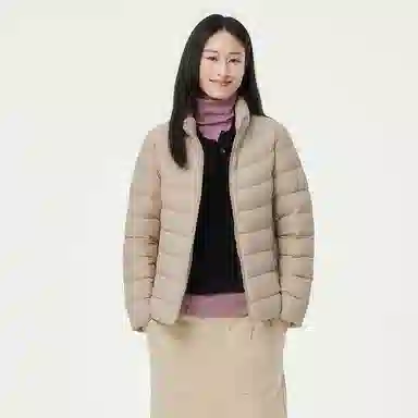 坦博尔 保暖修身羽绒服 女款 焦香米