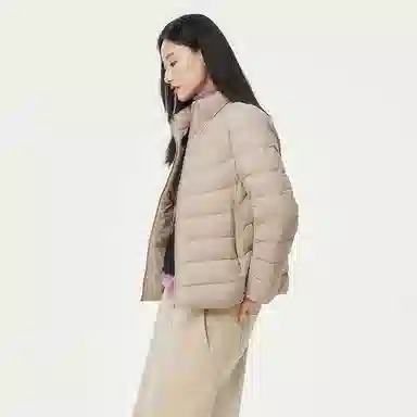 坦博尔 保暖修身羽绒服 女款 焦香米