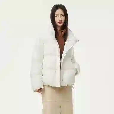 坦博尔 纯色立领长袖羽绒服 女款