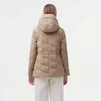 坦博尔 连帽纯色简约舒适时尚羽绒服 女款