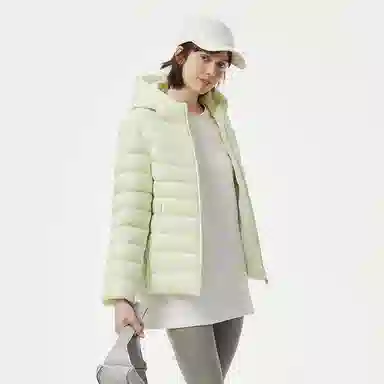 坦博尔 连帽短款纯色羽绒服 女款