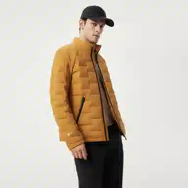 坦博尔 立领轻薄短款内胆叠穿保暖羽绒服 男款