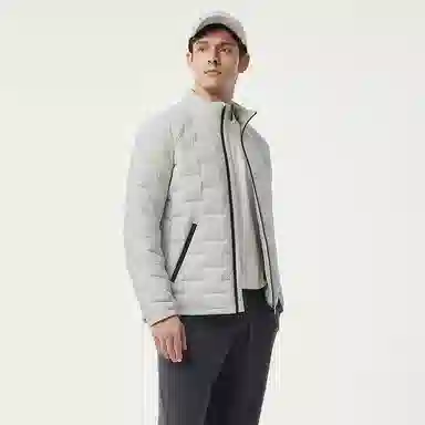 坦博尔 立领轻薄短款内胆叠穿保暖羽绒服 男款