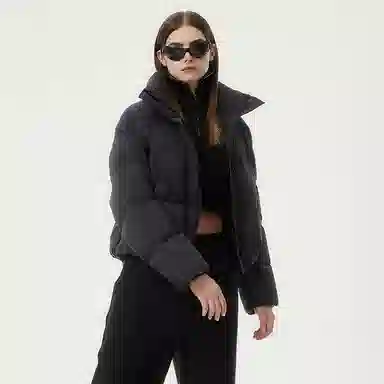 坦博尔 蓬松小个子立领百搭短款羽绒服 女款