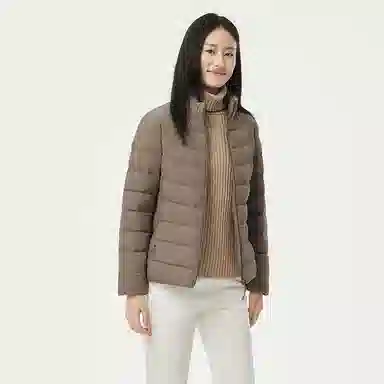 坦博尔 保暖修身羽绒服 女款 焦香米