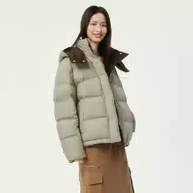 坦博尔 简约纯色保暖羽绒服 女款