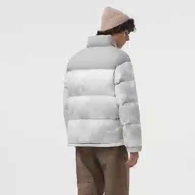 坦博尔 运动印花高充立领面包羽绒服 男女同款