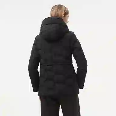 坦博尔 连帽纯色简约舒适时尚羽绒服 女款